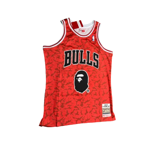 Bape Bulls Red Jersey