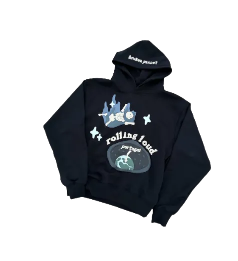 Broken Planet Hoodie Black