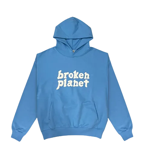 Broken Planet Hoodie Blue