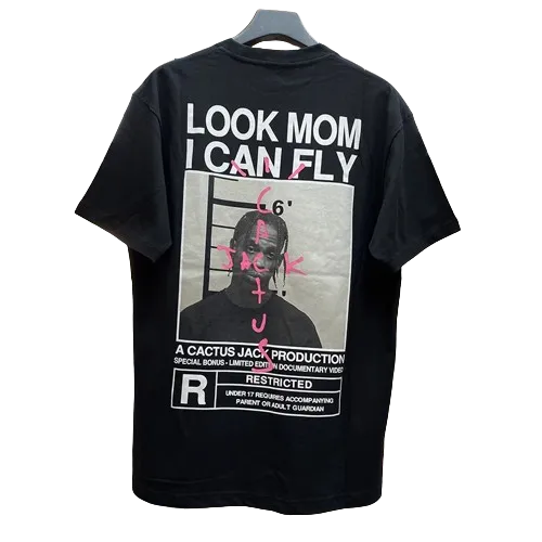 travis scott "look mom i can fly" tee