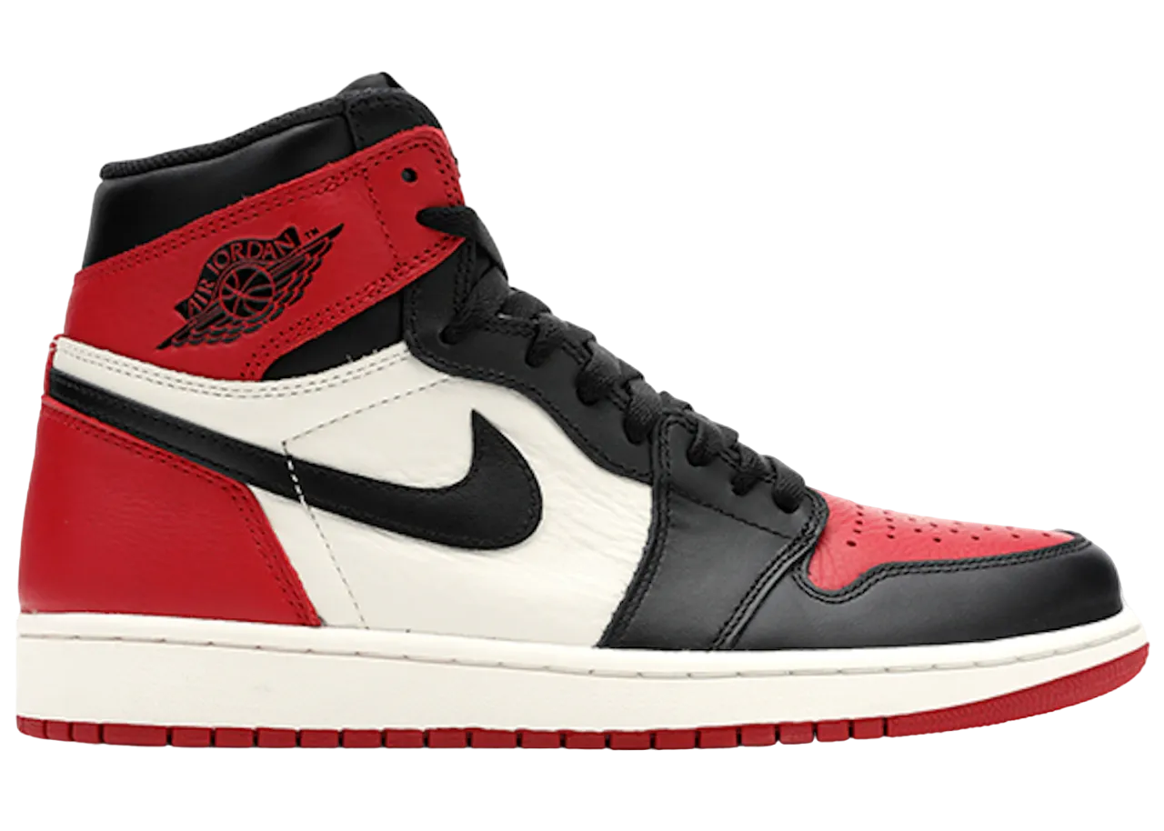 Jordan 1 bred toe