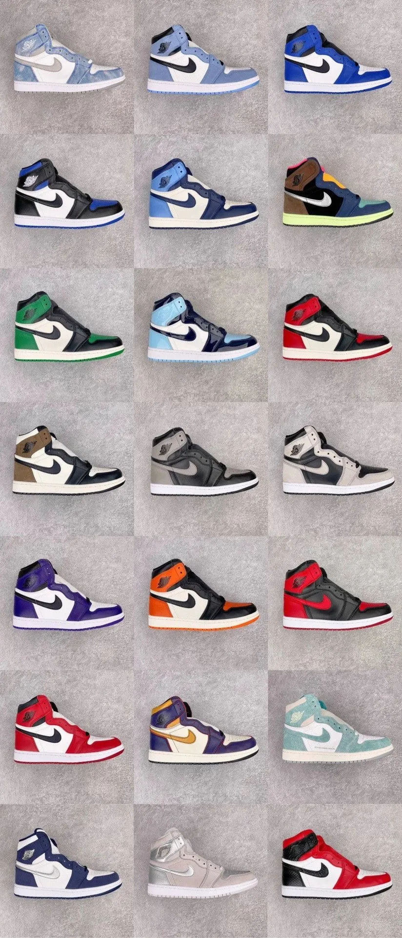 aj1 all colorways budget