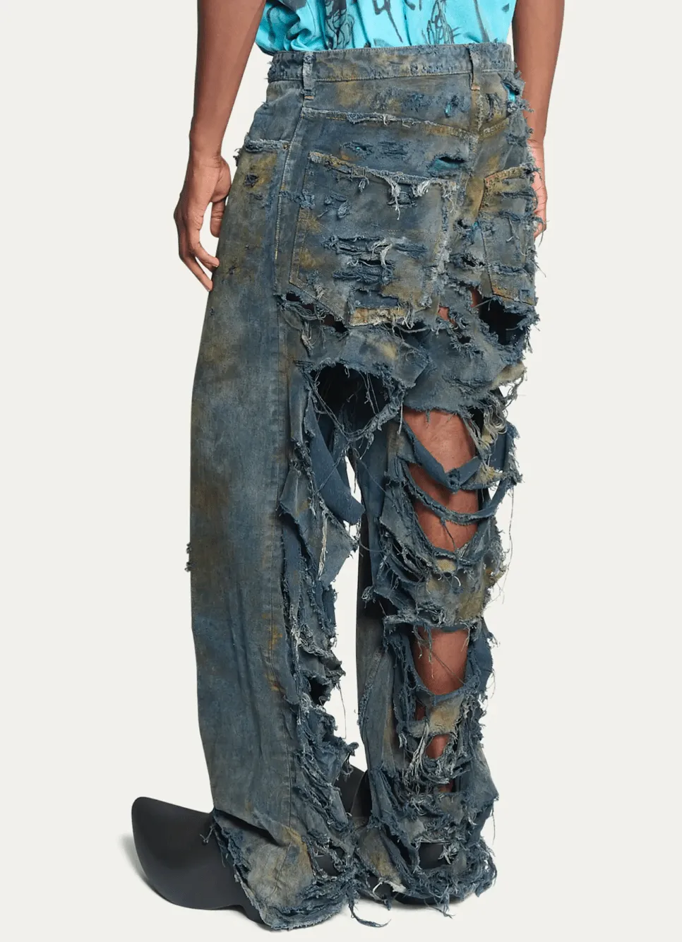 Balenciaga Cheetah Scratch Jeans 