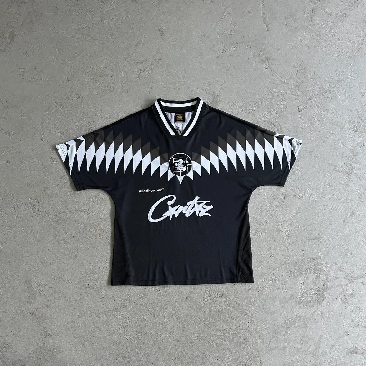 corteiz black jersey