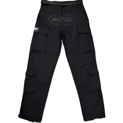 corteiz pants cargo Black/Blacklogo 