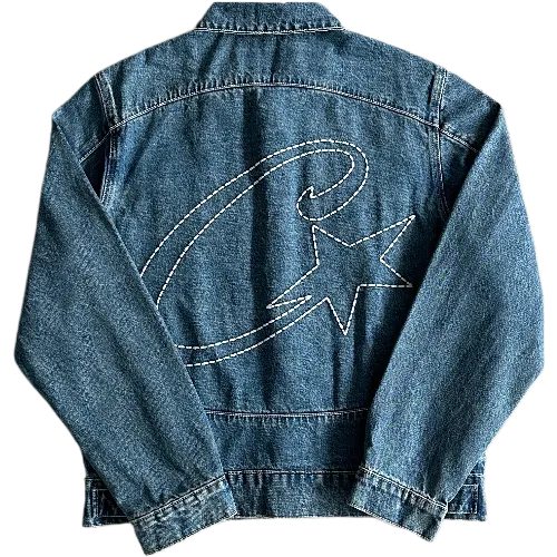 corteiz jacket c-star denim 