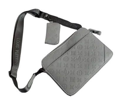 Louis Vuitton Shoulder Bag Trio messenger gray