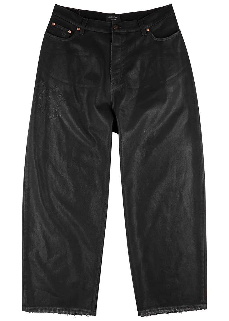Balenciaga Waxed Baggy Pants